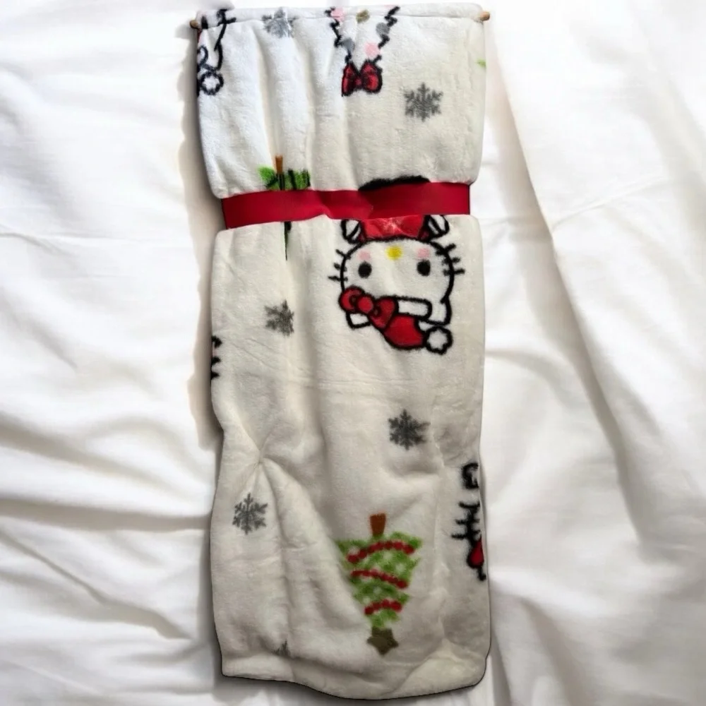 Sanrio Hello Kitty Christmas Holiday Throw Blanket 🎄